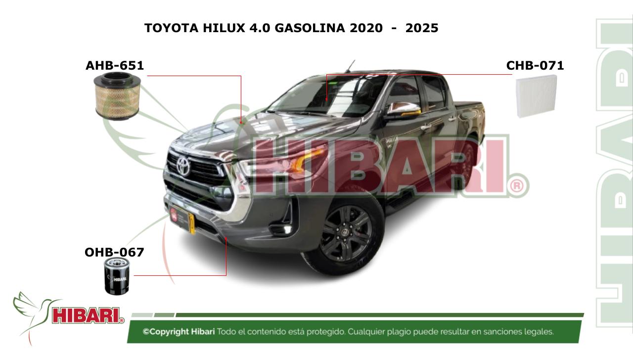 En este momento estás viendo TOYOTA HILUX 4.0 GASOLINA 2020  –  2025